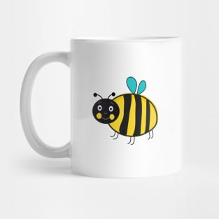 Honey bee character design illustration Mug